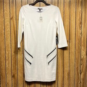 NWT Express Size S White Pull On Dress